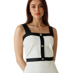 Sleeveless White Top