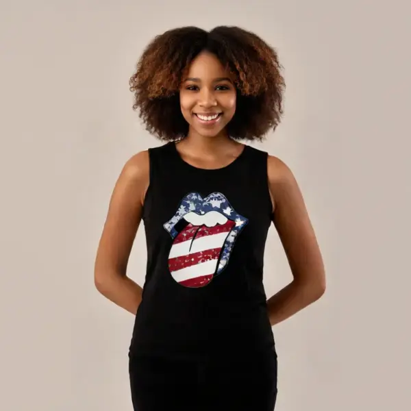 Black Print Top - Image 4
