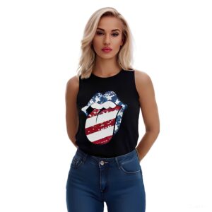 Black Print Top
