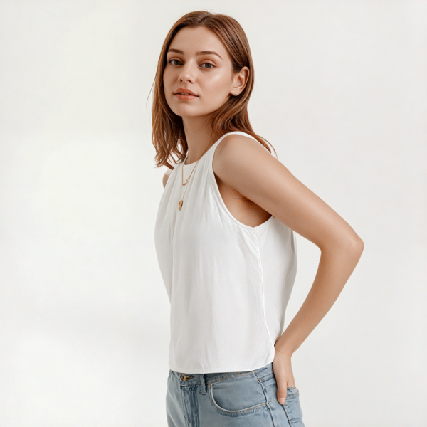Sleeveless Casual Top - Image 2