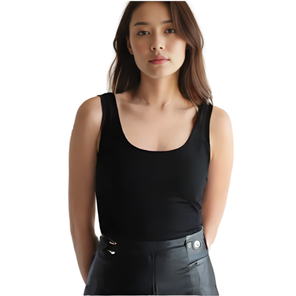 Black Slim Fit Top