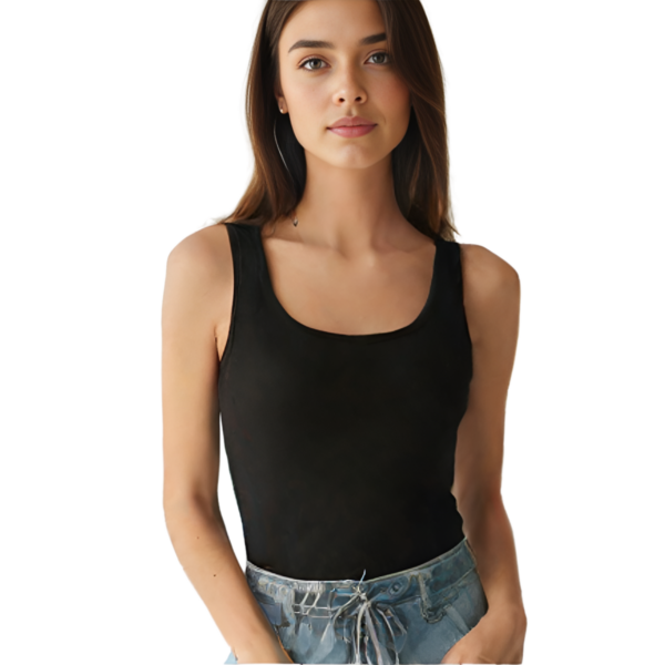 Black Slim Fit Top - Image 3