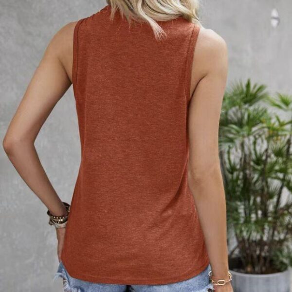 Orange Plant Print Top - Image 3